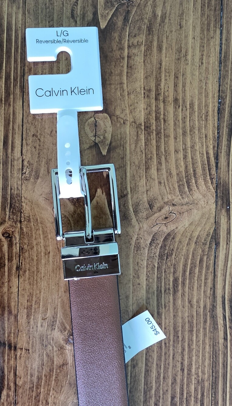 Calvin Klein Reversible Leather Belt Women’s Size L NWT - Picture 3 of 4